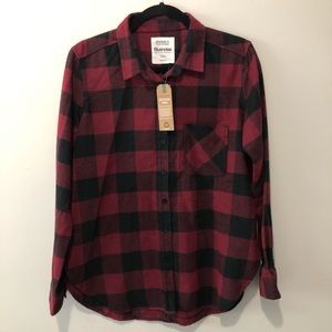 Boyfriend Fit Plaid Shirt